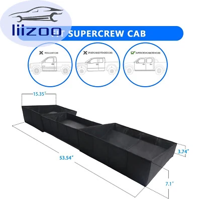 Under Seat Storage Box For Chevy Silverado/GMC Sierra 1500 2014-18 2500 HD 15-19 Foto 1 de 4