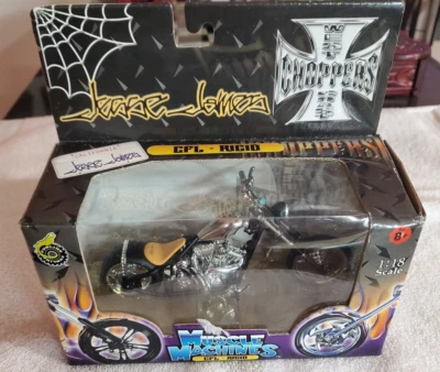 West Coast Choppers Muscle Machines JESSE JAMES  CFL-RIGID Chopper 1/18 - Image 1 of 4