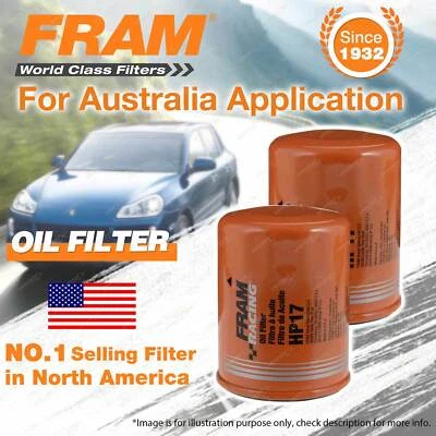 2 x Fram Racing Oil Filters for VOLVO S40 V40 1.8 4cyl Petrol Refer Z411 - image 1 of 2