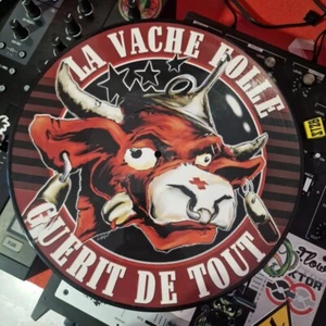 Nout Heretik-LA VACHE FOLLE 10 12"Picture Disc Vinyl OLDSCHOOL HARDTEK HARDCORE - Foto 1 di 2