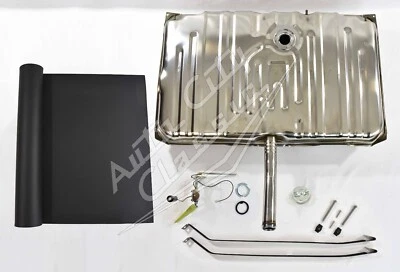 Kit de tanque de gasolina de aço inoxidável para 70 Buick Skylark kit de alça transmissora 3/8 tampa e almofada - Imagem 1 de 4