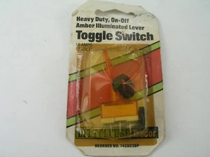 Toggle Switch, Amber Illuminated, LittleFuse USA - Picture 1 of 5