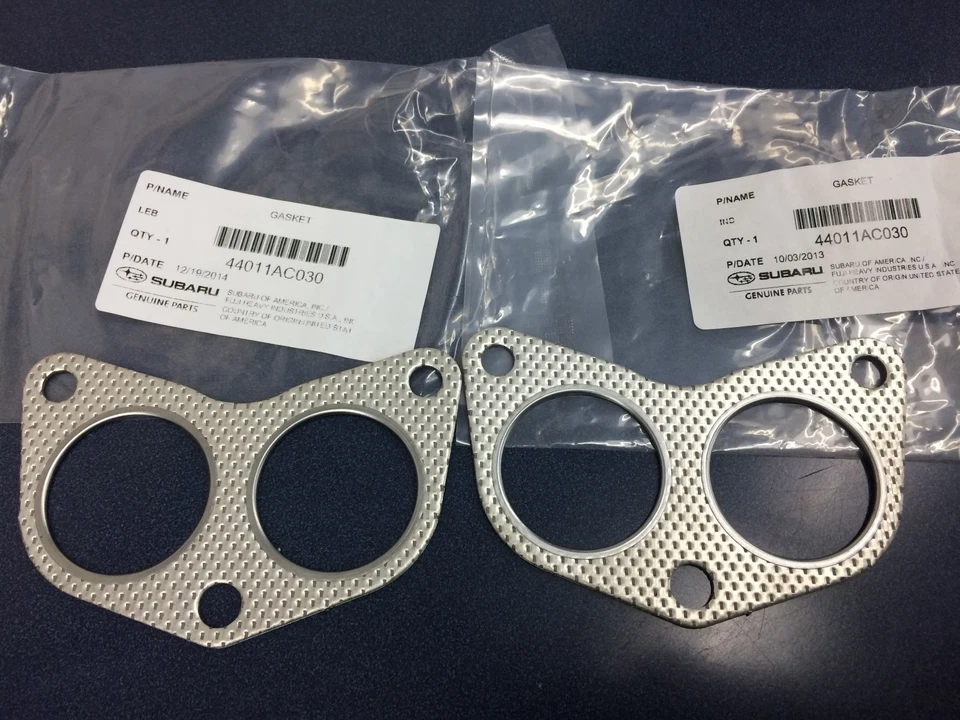 Par de juntas de escape colector originales Subaru Legacy Outback Baja 1990-2018 OEM 2 Foto 1 de 1