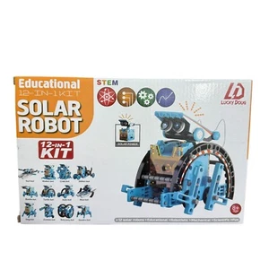 Solar Robot Kit 12 in 1 summer activity solar power science educational STEM - Picture 1 of 3