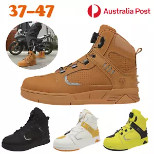 Mens Motorcycle Boots Riding Breathable Shoes Non Slip Racing Touring All Season - Bild 1 von 21