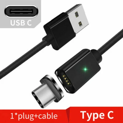 Magnetic Type C Cable Fast Charger Micro USB Charging Data For Samsung Xiaomi - Image 1 of 4