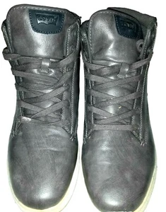 Levi's Men's High Top Grey Shoes. Size 10.5. Sneakers, Tennis Shoes. Teen. - Picture 1 of 7