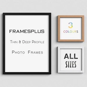 Sleek Picture Photo Poster frame Thin Deep Frames Black White Oak A1 A2 A3 A4 - Picture 1 of 4