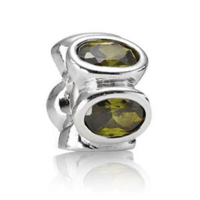 AUTÉNTICO ENCANTO LUCES OVALADAS VERDES PANDORA #790311GCZ RETIRADO BN GANGA GRATIS SH Foto 1 de 2