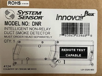 Sistema DNR Sensor Inteligente Sin Relé Detector de Humo por Conducto Foto 1 de 4