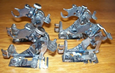 4 VINTAGE SINGER RUFFLER FEET #120598 LOW SHANK SEWING MACHINE - Image 1 of 4