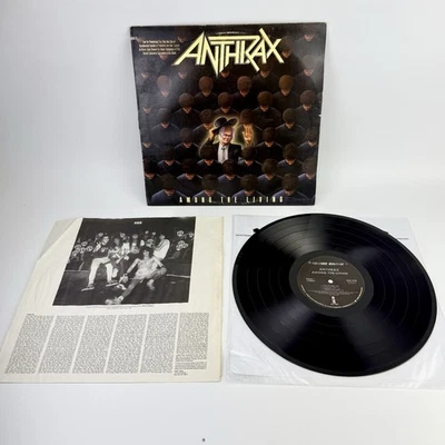 Anthrax Among the Living LP Promotional Copy 1987 Island Records 90584-1. VG+ - Image 1 of 4