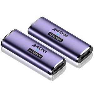 USB C Coupler 2Pack, 40Gbps USB C Female to Female Adapter 240W USB 4 Coupler... - Picture 1 of 7