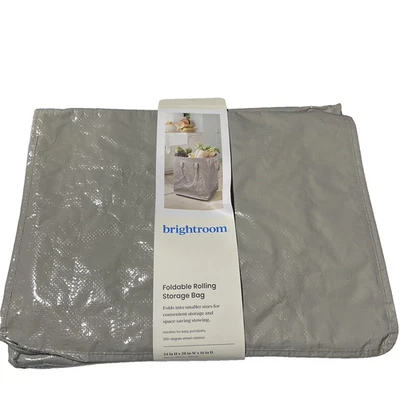 Target Brightroom Storage Bag W Wheels/ Handles Gray Foldable NEW (Hulken Dupe)