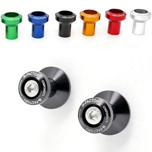 Black SPMF 8MM Swingarm Stand Spools For Suzuki GSX-S950 21 22 23 -MC - Picture 1 of 4