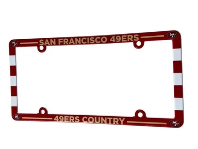 Placa de licença San Francisco 49ers quadro de carro Wincraft 49ers Country NFL Poly - Imagem 1 de 4