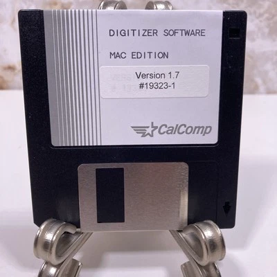 Vintage CalComp Digitizer Software 3.5"  Floppy Disc for Apple Mac OS - Image 1 of 2