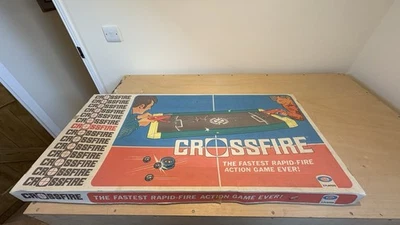 Vintage 70's Crossfire Game  - Tabletop Rapid Fire Ball Large Board game - Image 1 of 3
