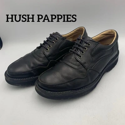 Hush Puppies Men's Black Leather Business Shoes 25.5cm UK8 EU42 Pre-Owned - Image 1 of 4