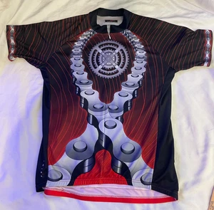 Primal Radtrikot - CHAIN GEAR Muster - Größe L 3/4 Reißverschluss - sehr guter Zustand - Bild 1 von 9