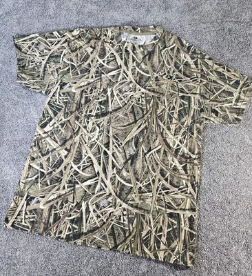 Mens XL Mossy Oak Shadow Grass Blades Camo Performance Short Sleeve T-shirt  - Image 1 of 4