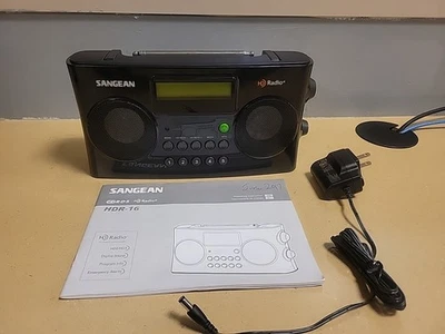 Receptor digital SANGEAN HDR-16 HD Radio/FM RDS/AM con fuente de alimentación Foto 1 de 4