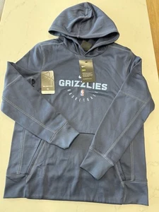 Nike DriFit Hoodie Grizzlies Basketball New With Tags Blue Youth Medium M - Picture 1 of 4