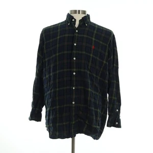 Ralph Lauren Men's Green Blake Plaid Flannel Soft Button Down Shirt Size Medium - Picture 1 of 7