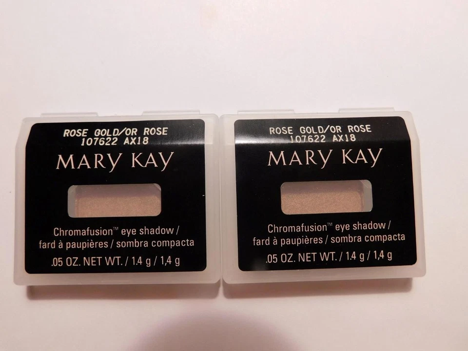 Lot of Two Mary Kay Rose Gold Chromafusion Eye Color Eye Shadow 107622 .05oz - Image 1 of 1