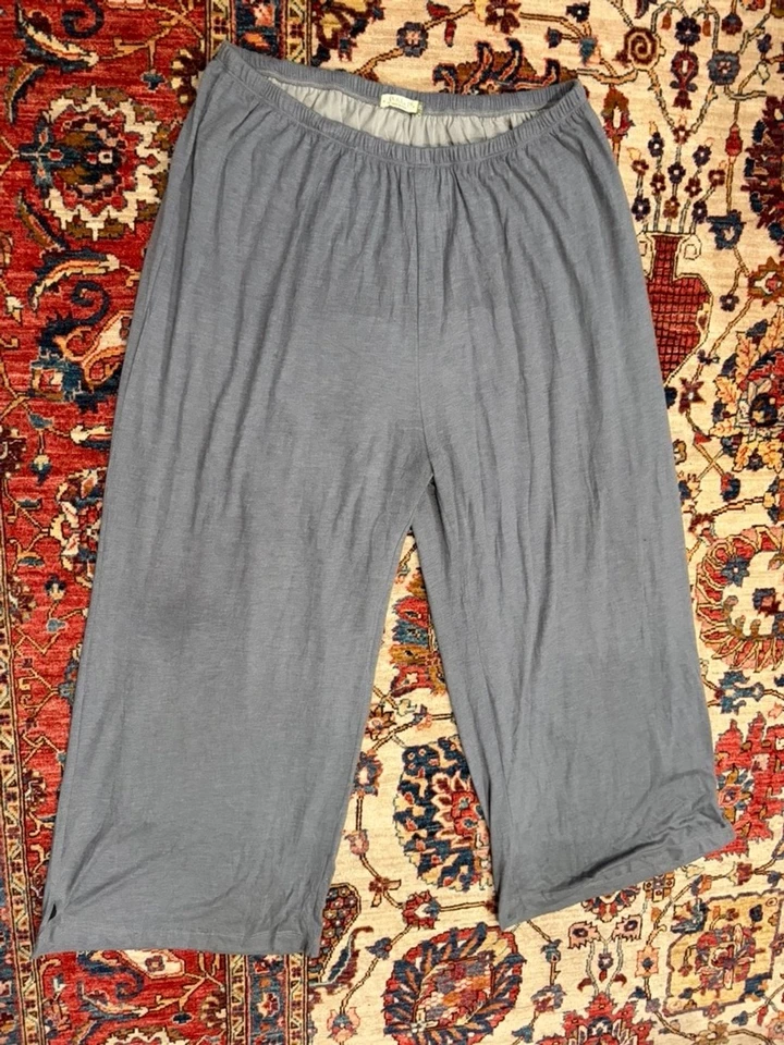 小木屋灰色短休闲裤女式 2X 美国制造轻便旅行 — 第 1/4 张图片