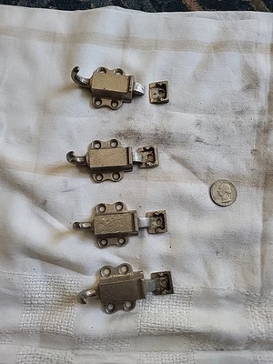 Vintage Pull Hook Window Latch Catch Awning Sash Lock Finger Hook Spring Return - Image 1 of 4