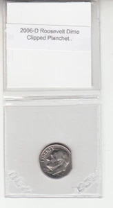 2006-D Roosevelt Dime Denver Recortado Planchet Error Variedad - Imagen 1 de 2