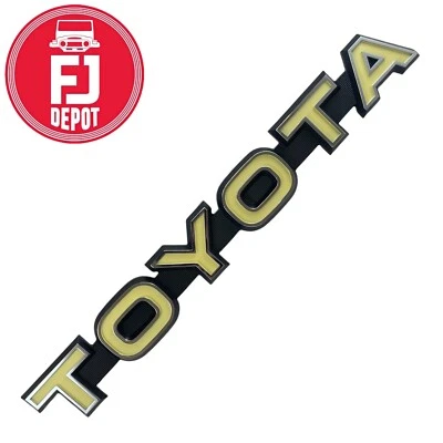 FRONT GRILLE EMBLEM FJ40 FJ43 FJ45 BJ42 TOYOTA LAND CRUISER OEM GENUINE 1979-84 - Image 1 of 2