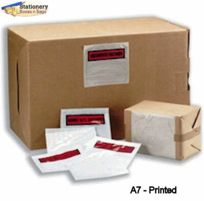 SBB 25 A7 Documents Enclosed Address Wallets Labels 113x110mm Self Adhesive Sticky