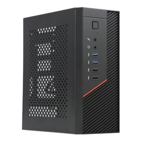 HTPC Mini ITX Computer Case Tower PC Gaming SFF Small Form Factor Open Airflow - Picture 1 of 10