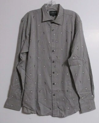 Camisa de manga larga para hombre Rodd & Gunn Hillersden gris guijarro estilo: LP2809 Foto 1 de 4