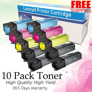 10 PK Cyan Magenta yellow Black Toner Cartridge Set For Dell 1320 1320C - Picture 1 of 1