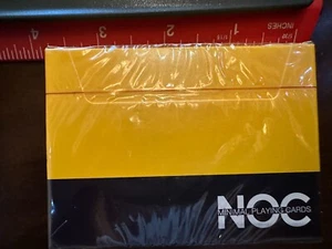 NOC Spielkarten Gelb Minimal Spielkarten Sammlerstück - Bild 1 von 5