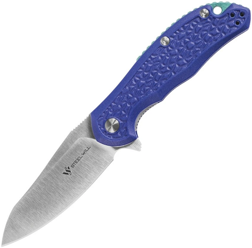 Cuchillo Plegable Steel Will F25-15 Modus 3.27" Azul Linerlock D2 Vendedor de EE. UU. Foto 1 de 4