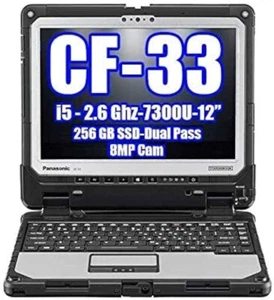 Panasonic Toughbook CF-33 rugged laptop Core i5 7300U 2.7GHz 8GB 256 SSD 2 in 1 - Picture 1 of 8