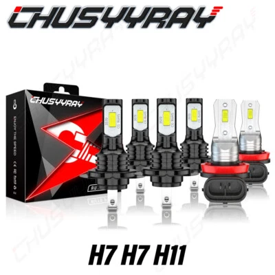 6X For Mazda 6 2009-2010 6000k LED Headlight High Low Beam + Fog Light Bulbs - Image 1 of 4