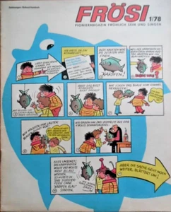 FRÖSI 1 - 1978 (2) Pioniermagazin DDR Comic Luftschiffe Faschingsfibel - Picture 1 of 11