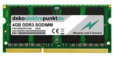 DEKOELEKTROPUNKTDE 4GB Ram Speicher passend für Samsung NP300E5A-S05DE
