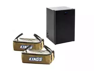 Kings 110L Upright Fridge With Freezer 12 / 24V + 2 x Clear Top Canvas Bag - Picture 1 of 11