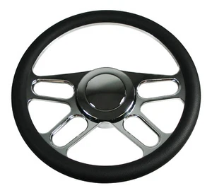 NUEVO KIT DE VOLANTE SOUTHWEST SPEED 14", 4 RANURAS, CON BOTÓN DE BOCINA, ADAPTADOR DE BUJE - Imagen 1 de 3