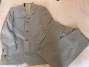Ermenegildo Zegna Light Powder Blue 2pc Suit Size 56(Eu) - 46(US) Easter/Wedding - Picture 1 of 15