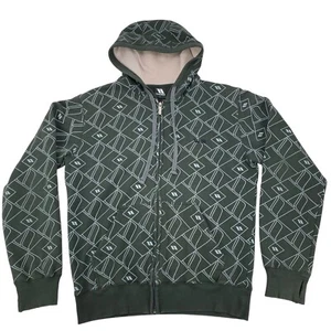 Huntington Surf Men's Long Sleeve Full Zip Hoodie HTN Logo Skater Gray Sz Large - Picture 1 of 16