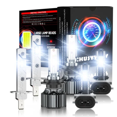 For Chevrolet Optra 2004-2010 Combo LED Headlight High Low Beam Fog Light Bulbs - Image 1 of 4