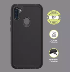 Proteggi ONN. Custodia telefono robusta Samsung Galaxy A11 nera 15' protezione caduta NUOVA - Foto 1 di 5