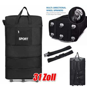 XXL Rollenkoffer große Reisetasche mit Dehnfalte Rollen 31 Zoll Reisetasche DE - Bild 1 von 12